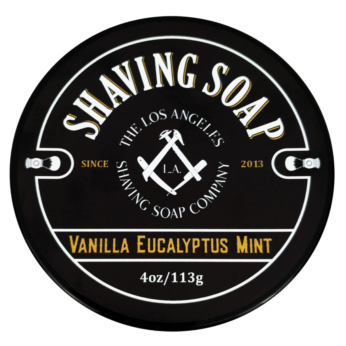 Vanilla/Eucalyptus/Mint Shaving Soap The Los Angeles Shaving Soap Company