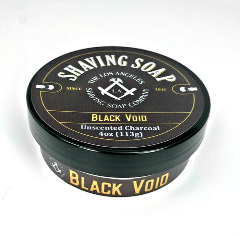 Black Void Unscented Shaving Soap